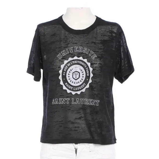Shirt in Schwarz, Baumwolle, Saint Laurent