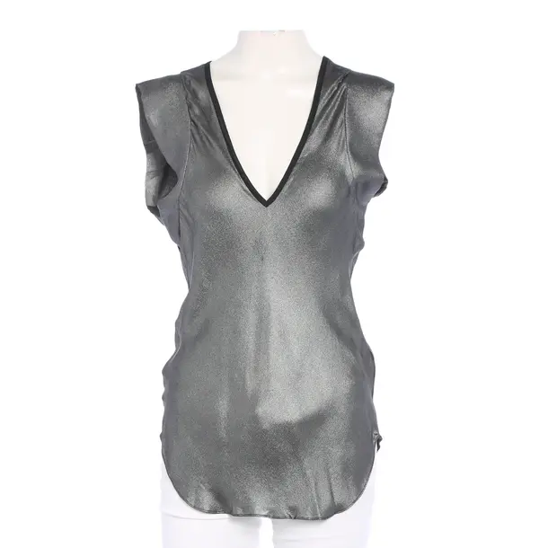 Bluse in Metallic, Seide, Isabel Marant