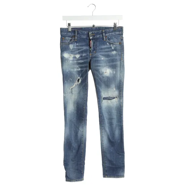 Jeans Straight Fit in Blau, Baumwolle, Dsquared