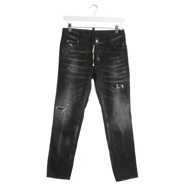 Jeans Straight Fit in Schwarz, Baumwolle, Dsquared