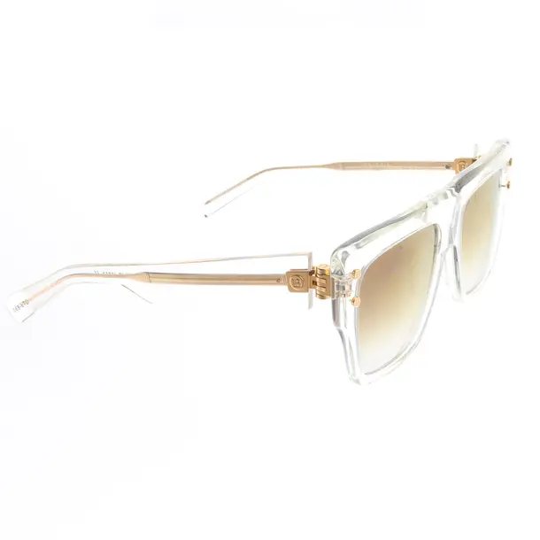 Sonnenbrille in Weiß, Kunststoff, Balmain