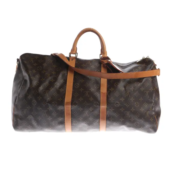Weekender Bag in Brown, Canvas, Louis Vuitton