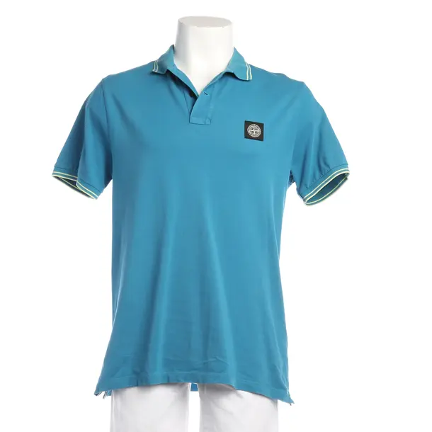 Poloshirt in Blau, Baumwolle, Stone Island