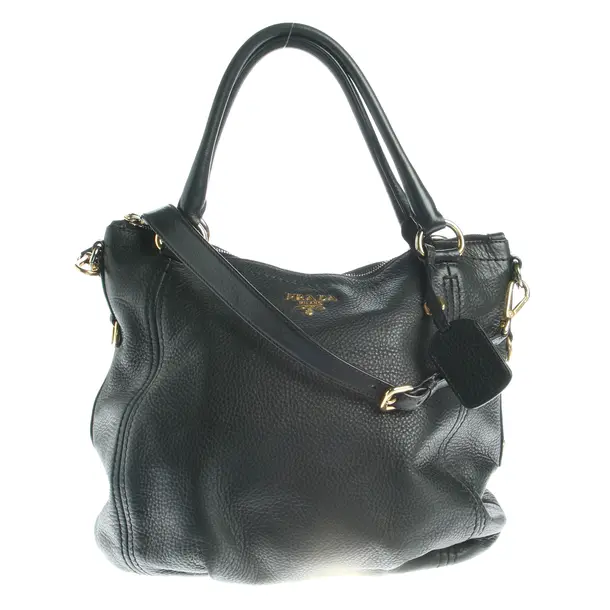 Handbag in Black, Leather, Prada