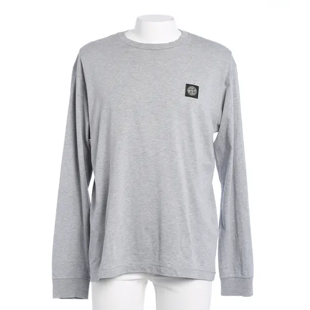 Longsleeve in Grau, Baumwolle, Stone Island