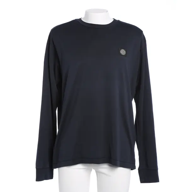 Long Sleeve Shirt in Blue, Cotton, Stone Island