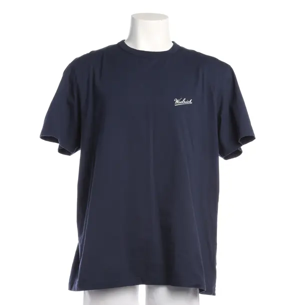 T-Shirt in Blue, Cotton, Woolrich