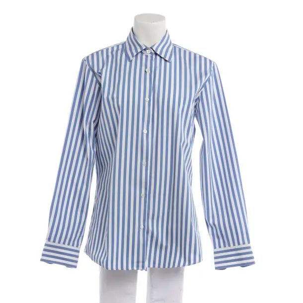 Bluse in Blau, Baumwolle, Dries van Noten