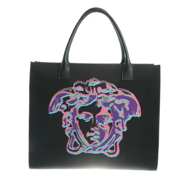 Shopper Bag in Multicolored, Cotton, Versace
