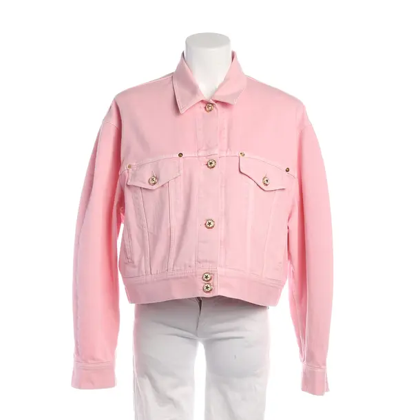 Denim Jacket in Pink, Cotton, Versace