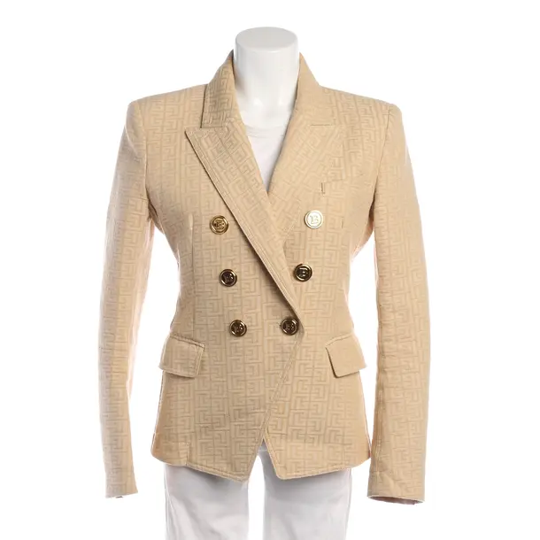 Blazer in Weiß, Baumwolle, Balmain
