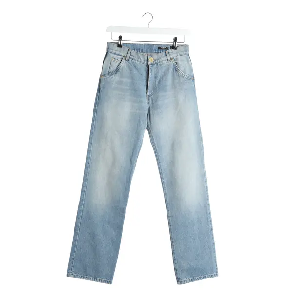 Jeans Straight Fit in Blau, Baumwolle, Balmain