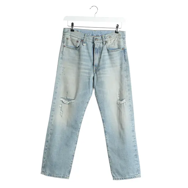 Jeans Straight Fit in Blau, Baumwolle, R13