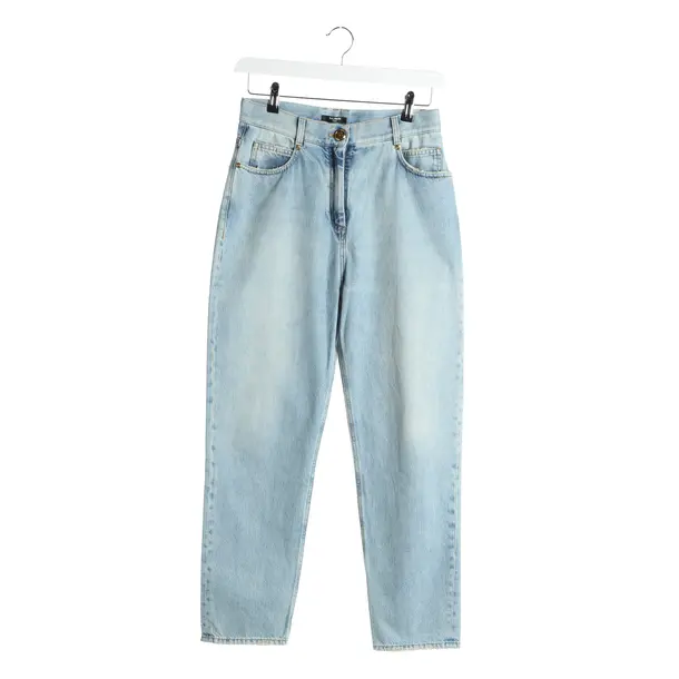 Jeans Straight Fit in Blau, Baumwolle, Balmain