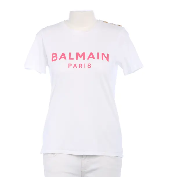 Shirt in Weiß, Baumwolle, Balmain