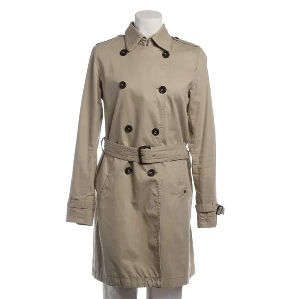 Mid-Season Coat in White, Cotton, Marc O'Polo