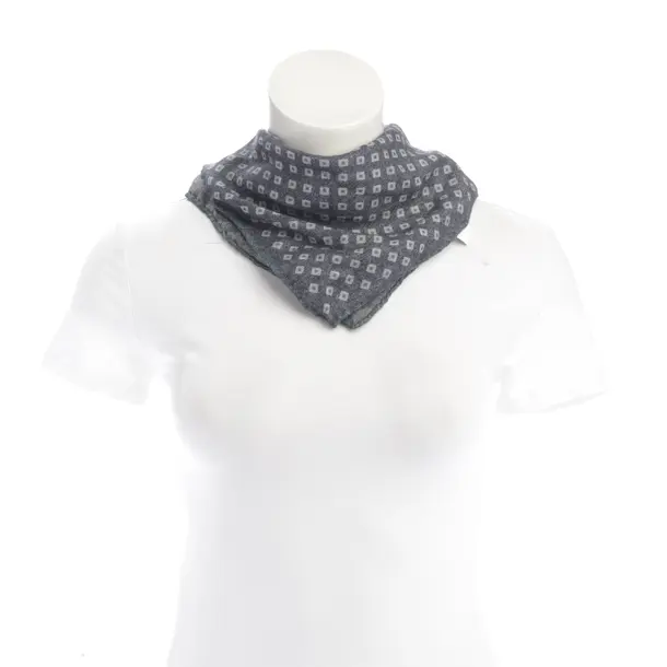 Shawl in Blue, Wool, Brunello Cucinelli
