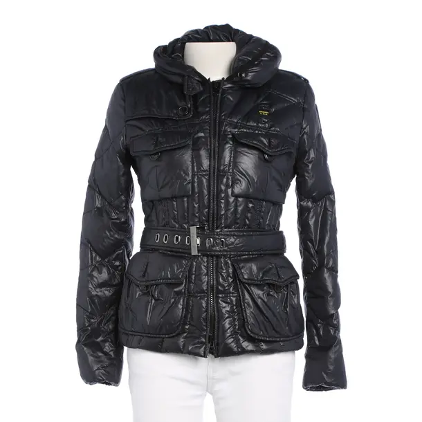 Winterjacke in Schwarz, Polyamid, Blauer USA