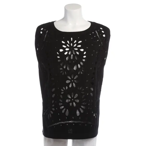 Sweater Vest in Black, Cotton, Escada