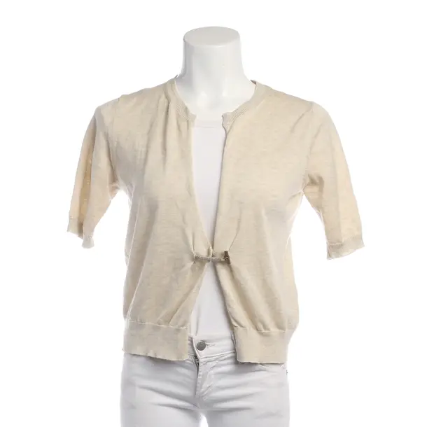 Cardigan in White, Cotton, Fabiana Filippi