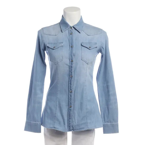 Denim Shirt in Blue, Cotton, Dondup