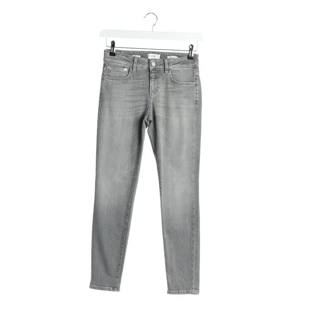 Jeans Straight Fit in Grau, Baumwolle, Closed