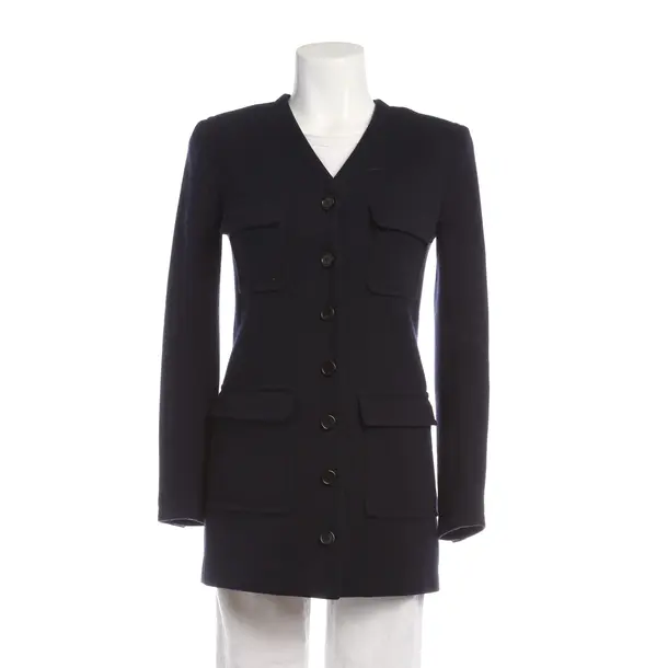 Mid-Season Jacket in Blue, Wool, Saint Laurent