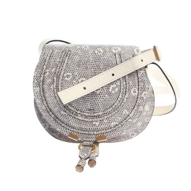 Schultertasche in Weiß, Leder, Chloé