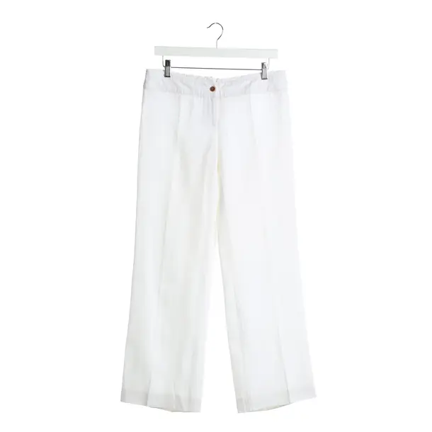 Pants in White, Linen, Céline