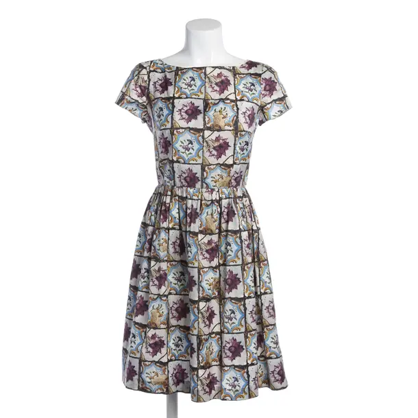 Kleid in Mehrfarbig, Baumwolle, Prada