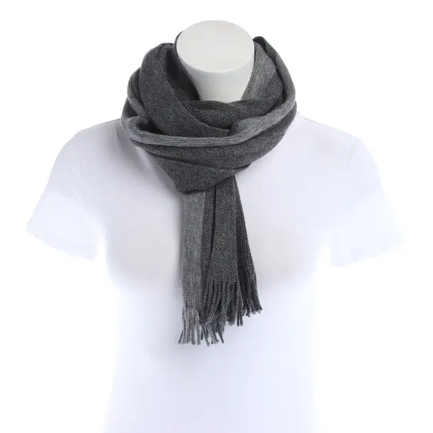 Scarf in Gray, Cotton, Hugo Boss
