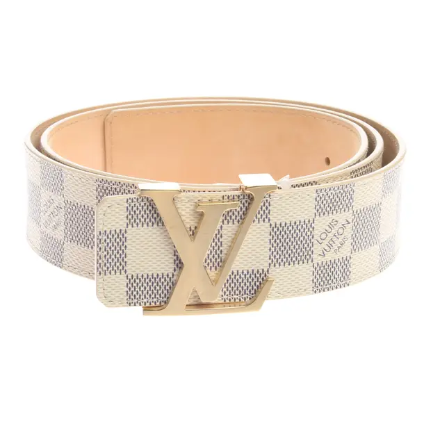 Belt in White, Leather, Louis Vuitton