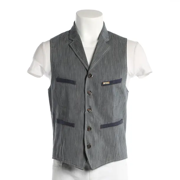 Weste, in Blau, Baumwolle, Luis Trenker