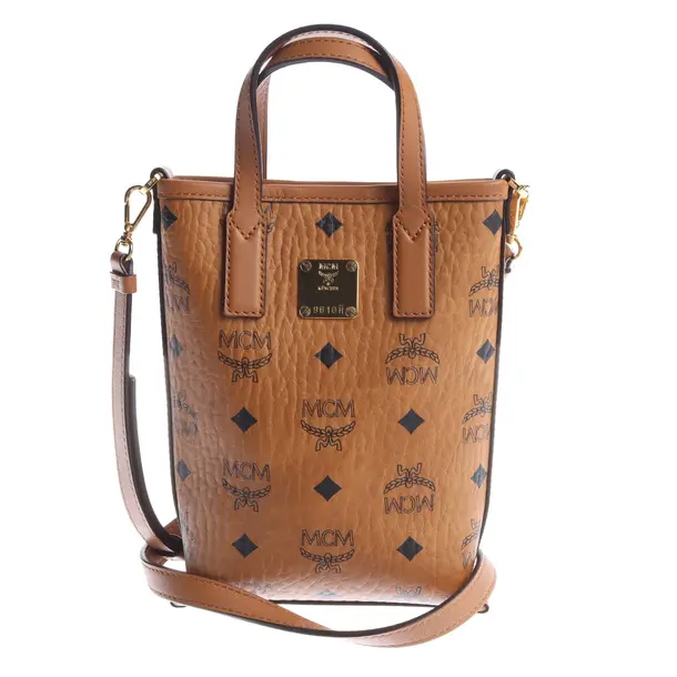 Handtasche, in Braun, Leder, MCM