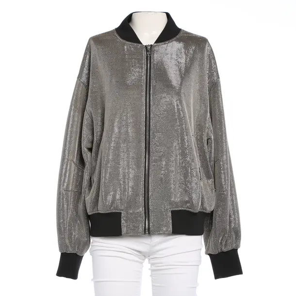 Übergangsjacke in Metallic, Polyester, Karl Lagerfeld