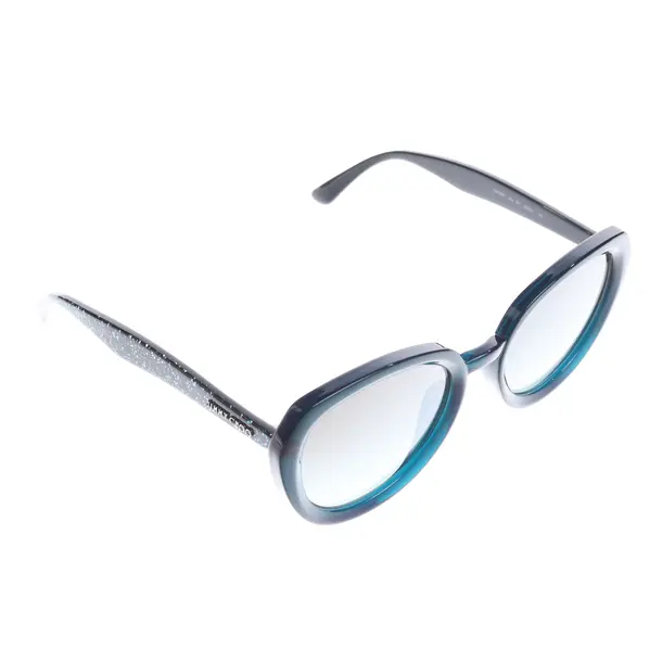 Sonnenbrille in Blau, Kunststoff, Jimmy Choo