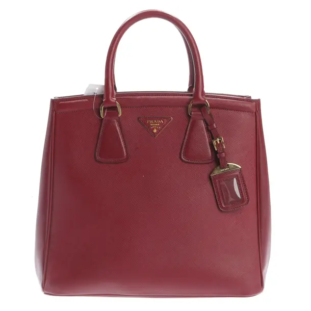 Handbag, in Bordeaux, Leather, Prada