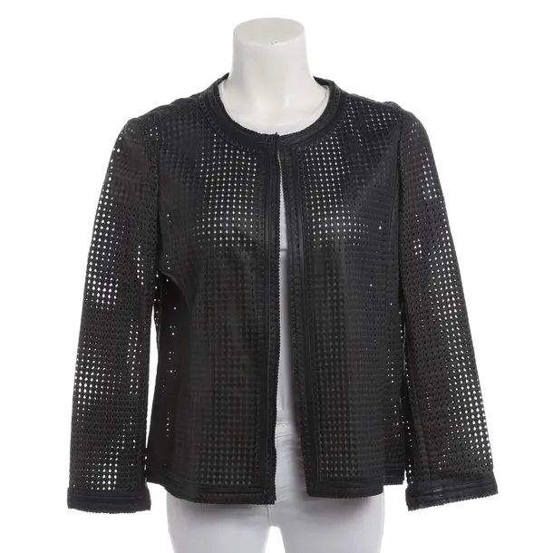 LeatherJacket in Blue, Leather, Tory Burch