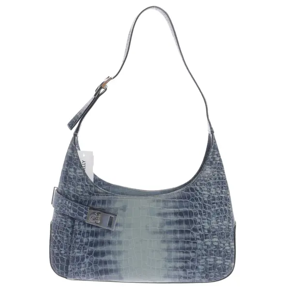 Shoulder Bag, in Blue, Leather, Salvatore Ferragamo