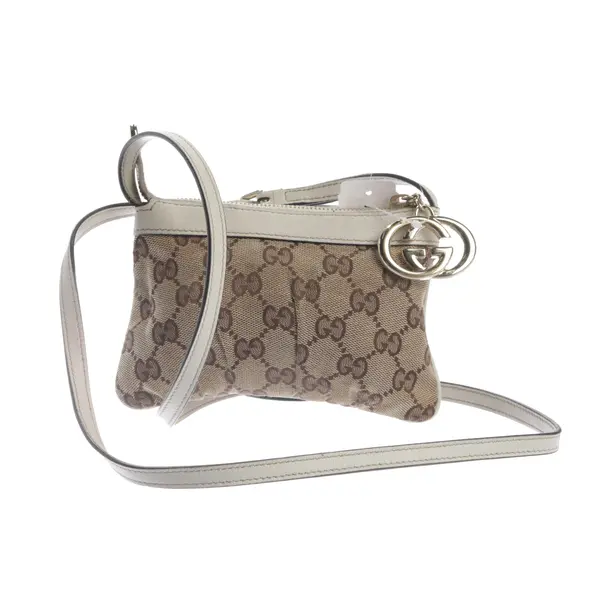 Abendtasche, in Hellbraun, Leder, Gucci