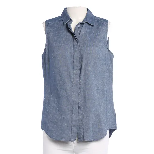 Blouse in Blue, Linen, Victoria Beckham