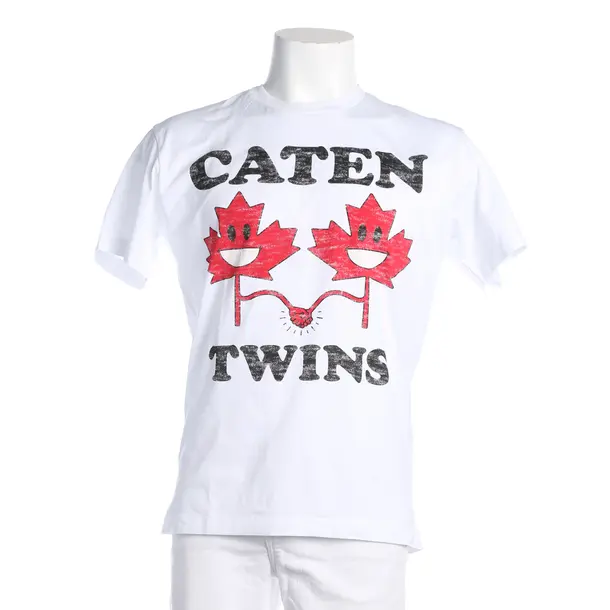 T-Shirt, in White, Cotton, Dsquared