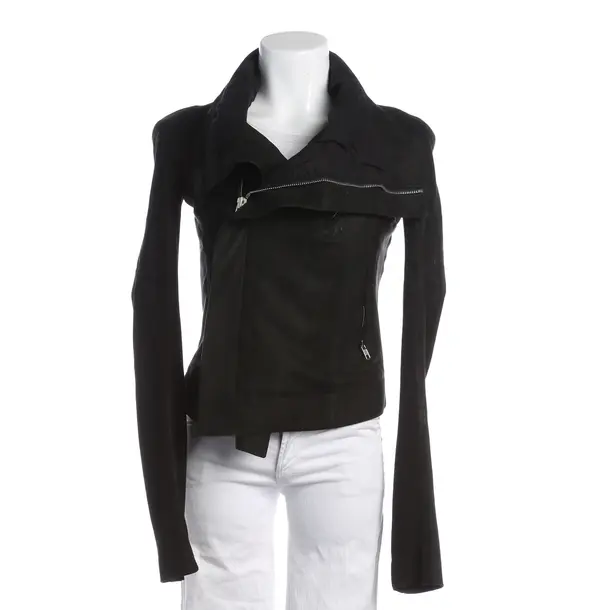 Lederjacke, in Schwarz, Leder, Rick Owens