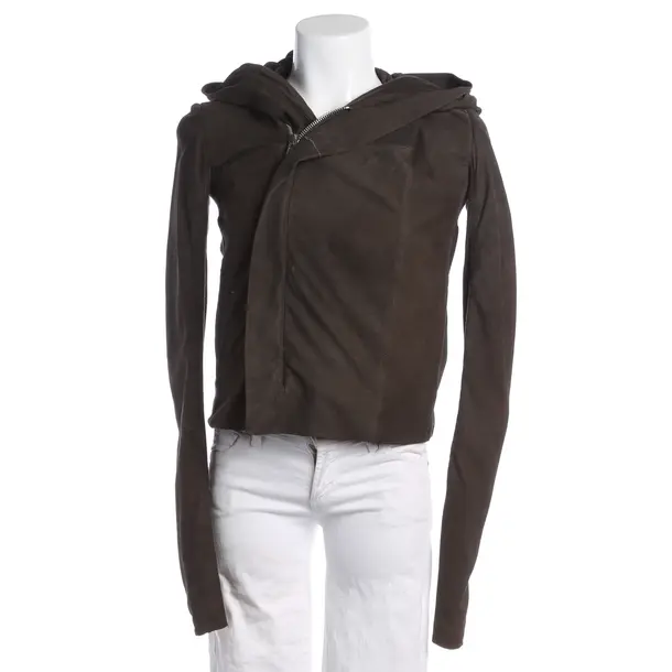 Lederjacke, in Braun, Leder, Rick Owens