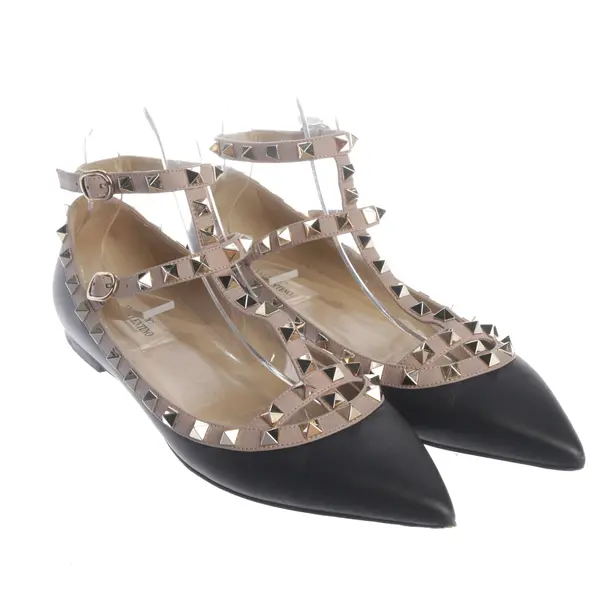 Flats, in Black, Valentino