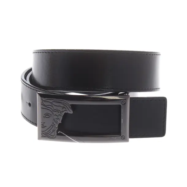 Gürtel, in Schwarz, Leder, Versace