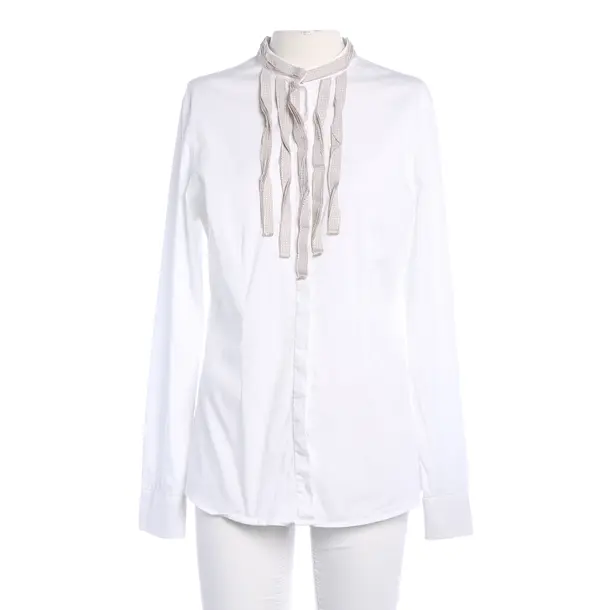 Bluse, in Weiß, Baumwolle, Soluzione