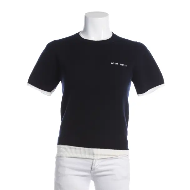 Shirt, in Navy, Baumwolle, Miu Miu