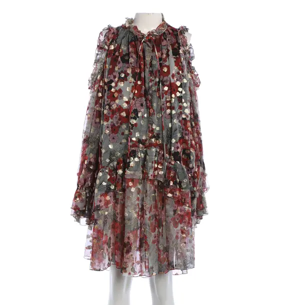 Cocktailkleid, in Mehrfarbig, Seide, Alexander McQueen