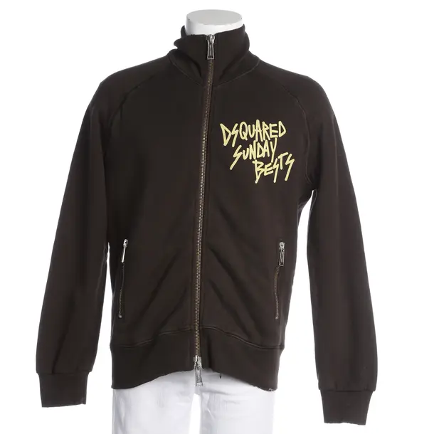 Sweatjacke, in Braun, Baumwolle, Dsquared